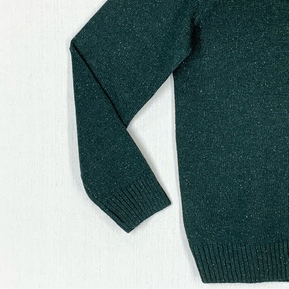 Sonoma~NWT~Men's‎ Quarter Zip Cotton Blend Hunter Green Pullover Sweater~Sz XL - Picture 7 of 15